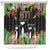 671 Guam Personalised Shower Curtain Latte Stone and Tropical Flowers