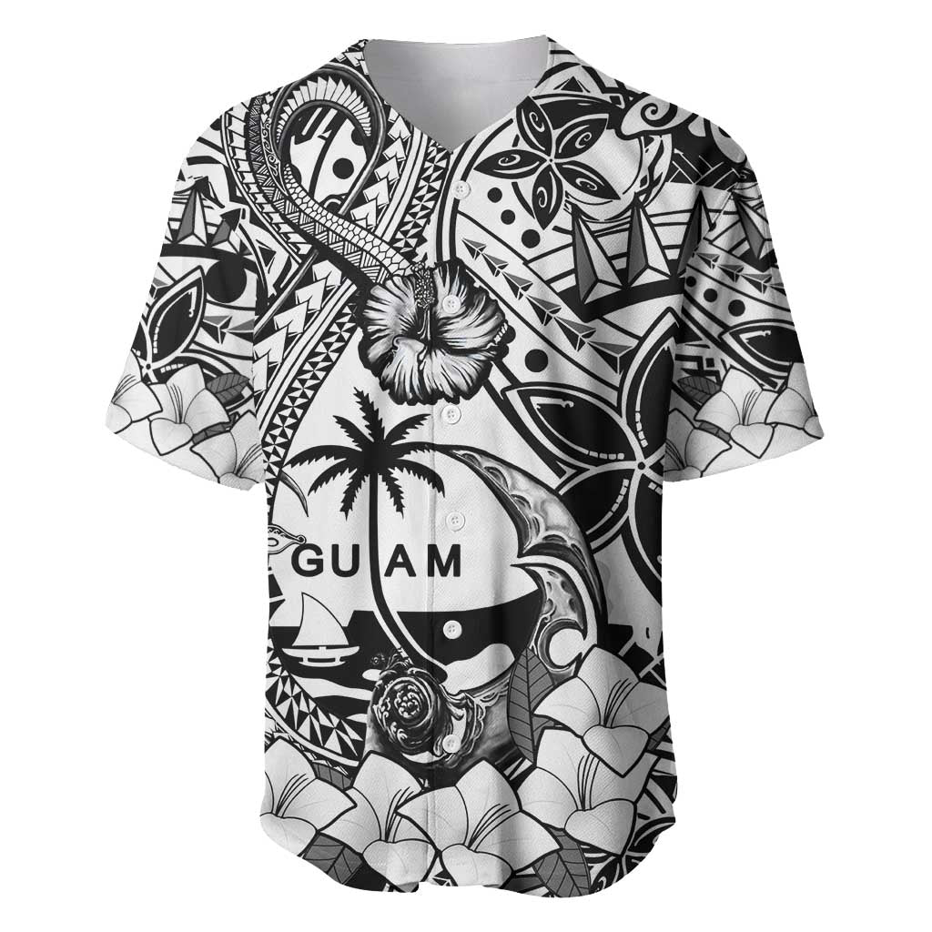 Guam Hafa Adai Guasali Flowers Baseball Jersey