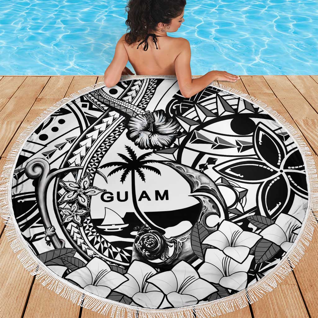Guam Hafa Adai Guasali Flowers Beach Blanket LT9 - Polynesian Pride