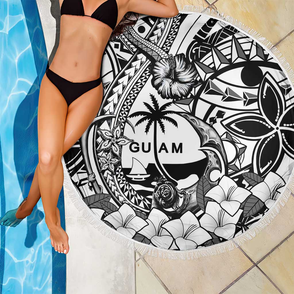 Guam Hafa Adai Guasali Flowers Beach Blanket LT9 - Polynesian Pride