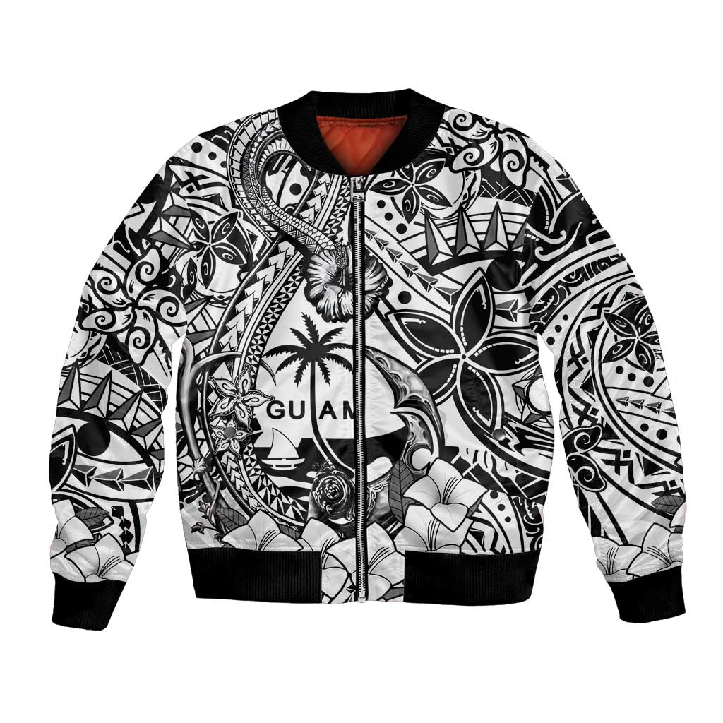 Guam Hafa Adai Guasali Flowers Bomber Jacket