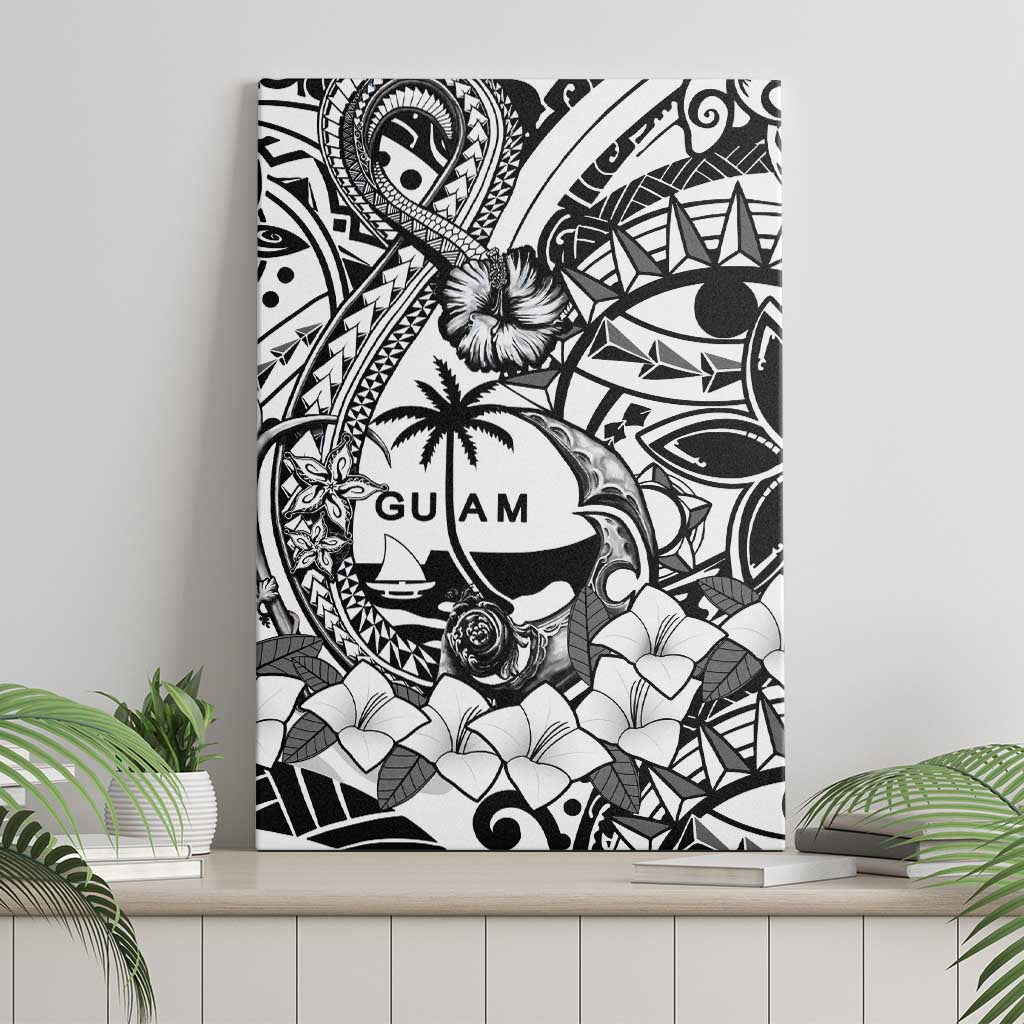 Guam Hafa Adai Guasali Flowers Canvas Wall Art LT9 - Polynesian Pride