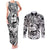 Guam Hafa Adai Guasali Flowers Couples Matching Tank Maxi Dress and Long Sleeve Button Shirt