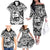 Guam Hafa Adai Guasali Flowers Family Matching Off The Shoulder Long Sleeve Dress and Hawaiian Shirt