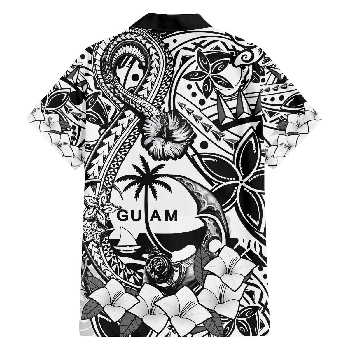 Guam Hafa Adai Guasali Flowers Family Matching Puletasi and Hawaiian Shirt LT9 - Polynesian Pride