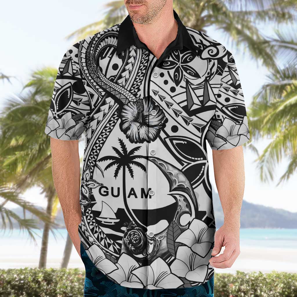Guam Hafa Adai Guasali Flowers Hawaiian Shirt LT9 - Polynesian Pride