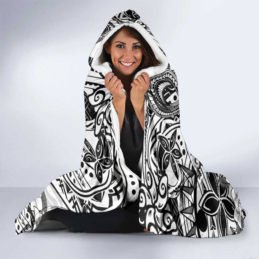 Guam Hafa Adai Guasali Flowers Hooded Blanket LT9 - Polynesian Pride