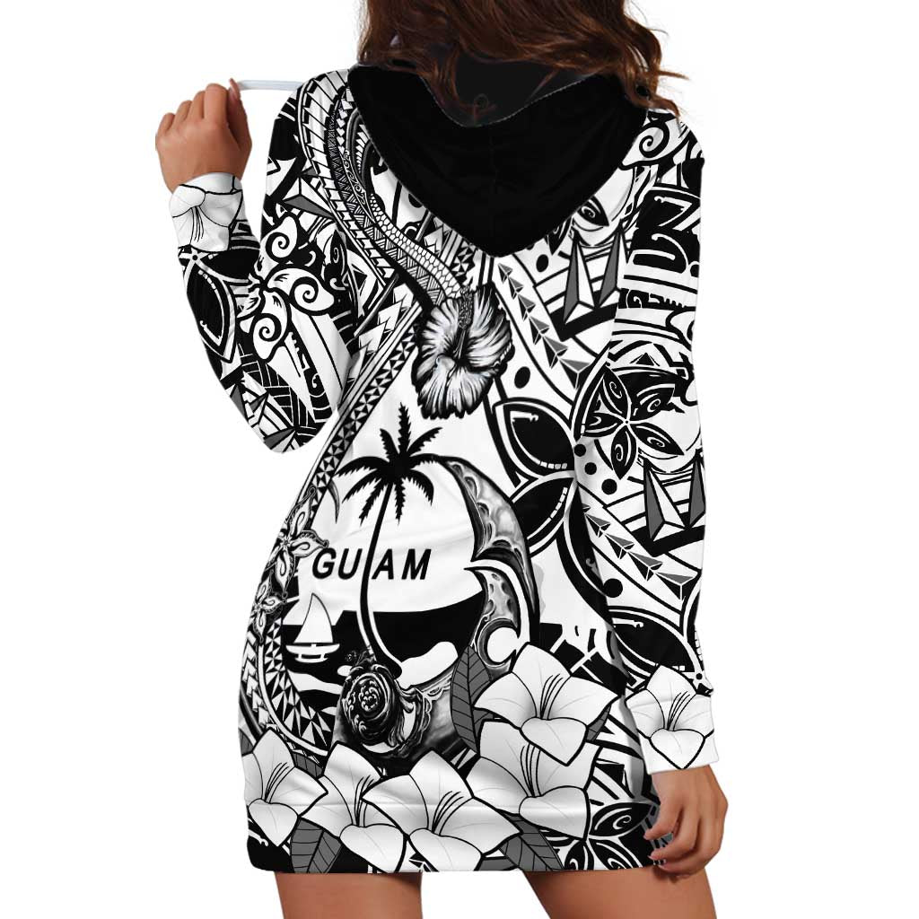 Guam Hafa Adai Guasali Flowers Hoodie Dress LT9 - Polynesian Pride
