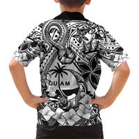 Guam Hafa Adai Guasali Flowers Kid Hawaiian Shirt