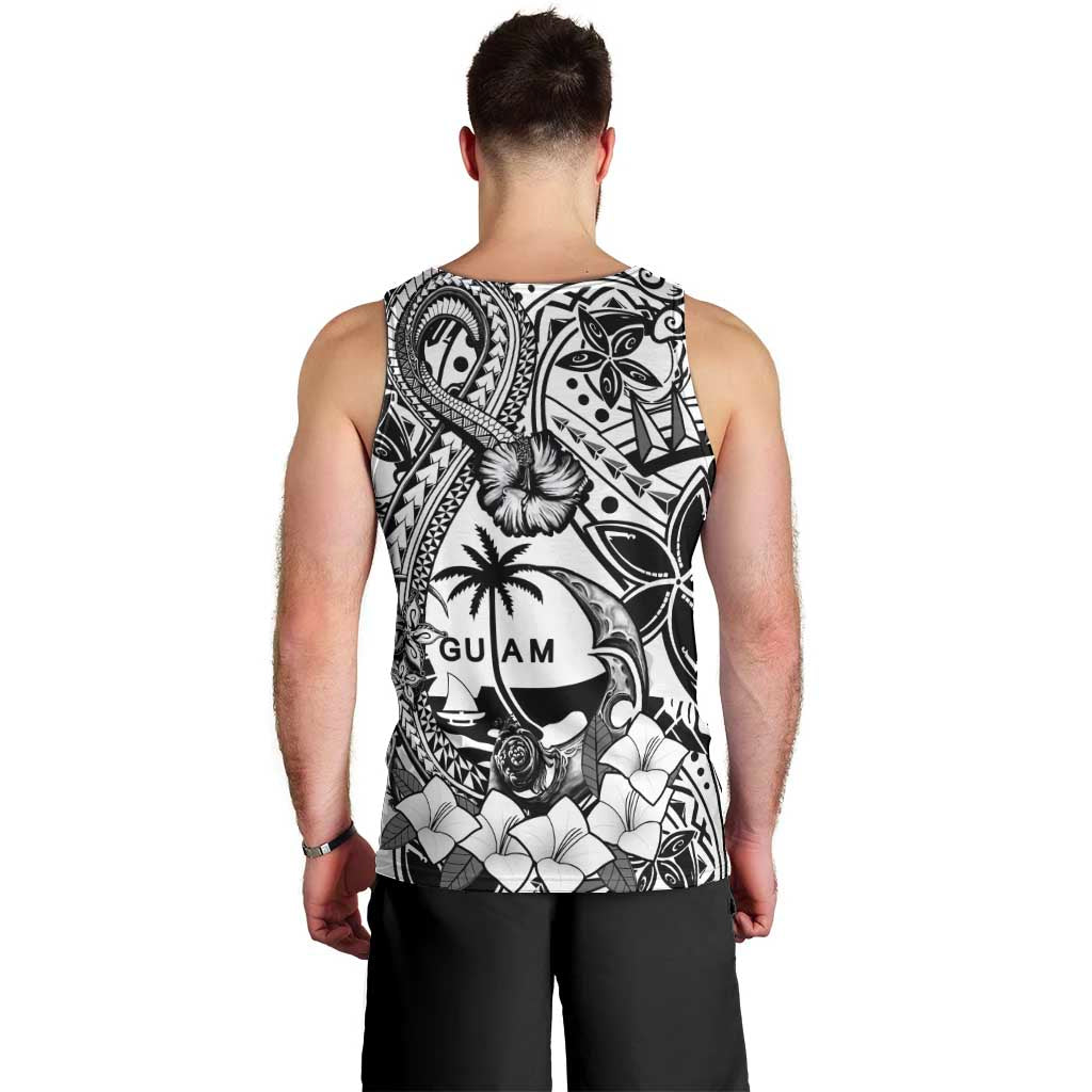 Guam Hafa Adai Guasali Flowers Men Tank Top LT9 - Polynesian Pride