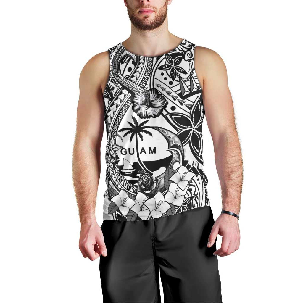 Guam Hafa Adai Guasali Flowers Men Tank Top LT9 - Polynesian Pride