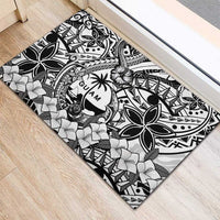 Guam Hafa Adai Guasali Flowers Rubber Doormat LT9 - Polynesian Pride
