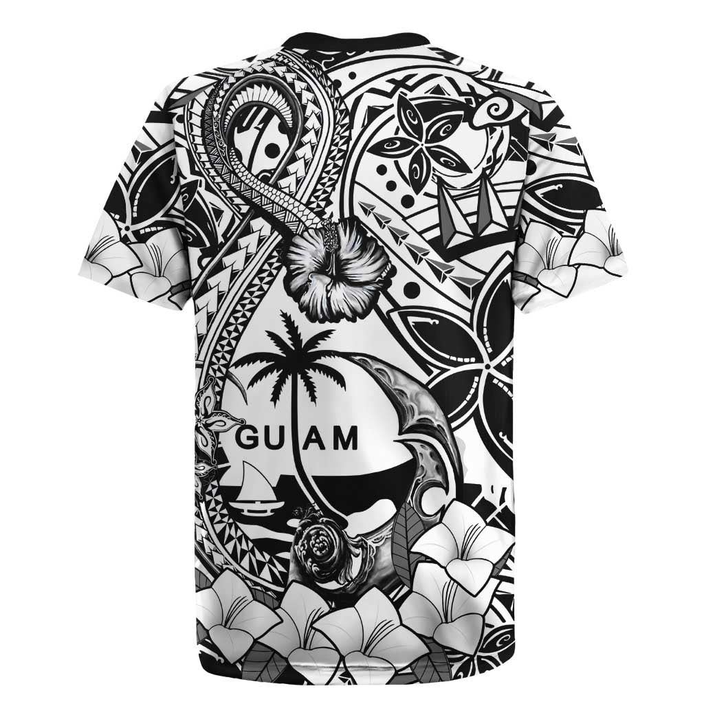 Guam Hafa Adai Guasali Flowers Rugby Jersey LT9 - Polynesian Pride