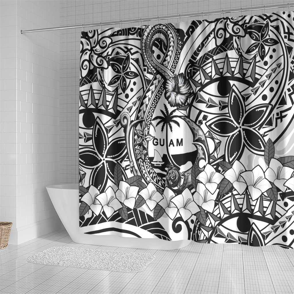 Guam Hafa Adai Guasali Flowers Shower Curtain