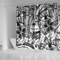 Guam Hafa Adai Guasali Flowers Shower Curtain