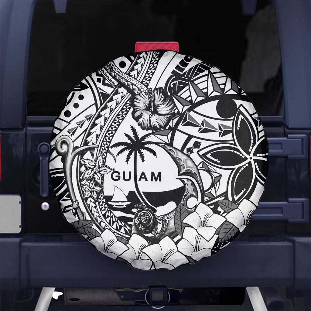 Guam Hafa Adai Guasali Flowers Spare Tire Cover LT9 - Polynesian Pride