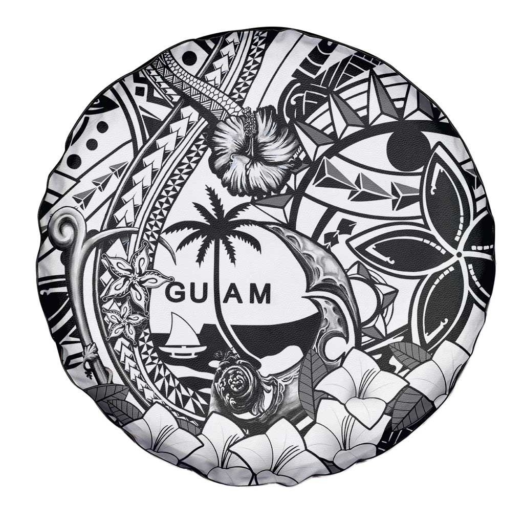 Guam Hafa Adai Guasali Flowers Spare Tire Cover LT9 - Polynesian Pride