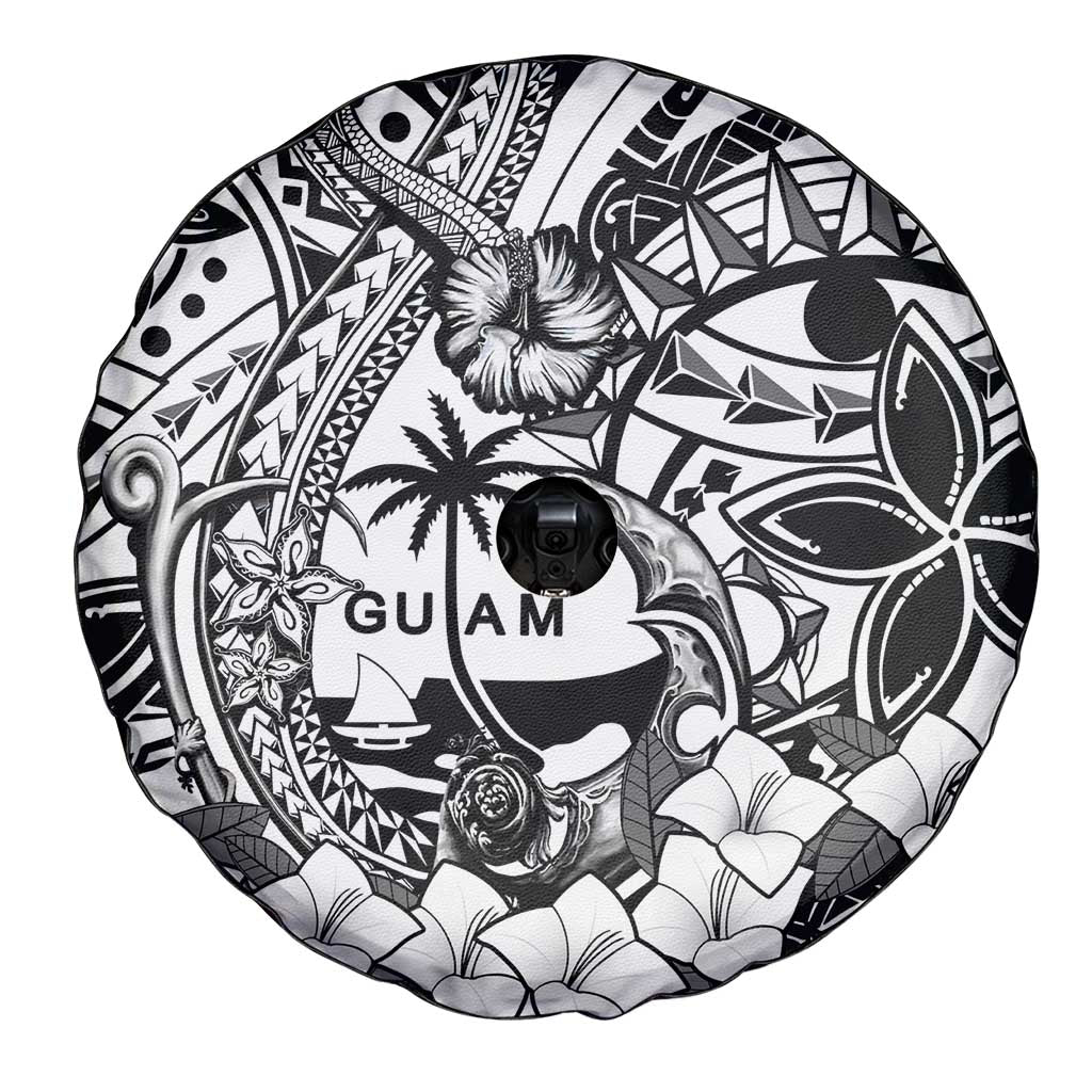 Guam Hafa Adai Guasali Flowers Spare Tire Cover LT9 - Polynesian Pride