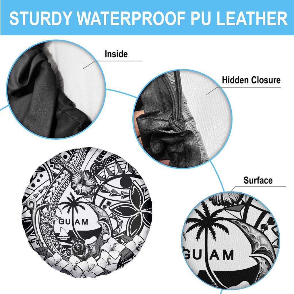 Guam Hafa Adai Guasali Flowers Spare Tire Cover LT9 - Polynesian Pride