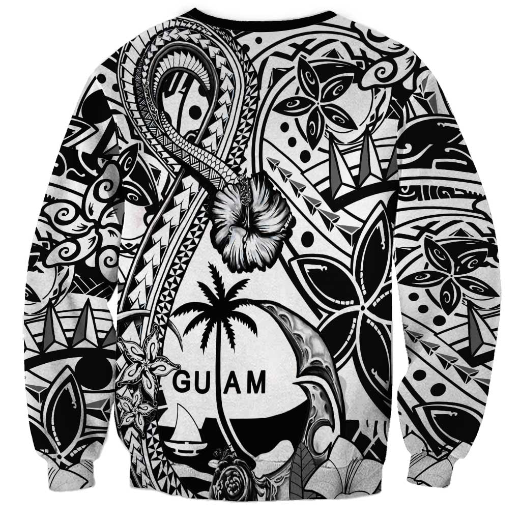 Guam Hafa Adai Guasali Flowers Sweatshirt LT9 - Polynesian Pride