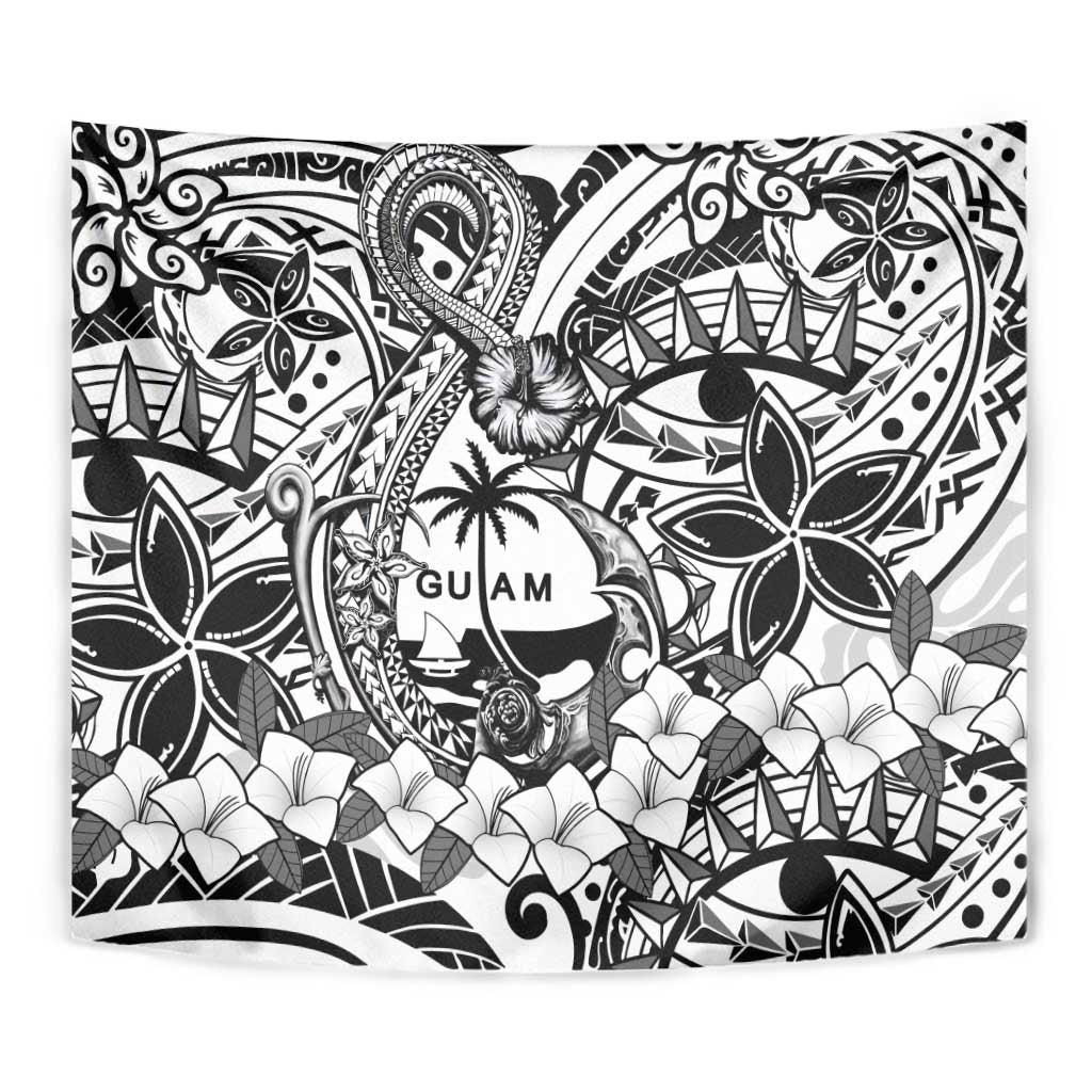 Guam Hafa Adai Guasali Flowers Tapestry