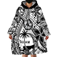 Guam Hafa Adai Guasali Flowers Wearable Blanket Hoodie LT9 - Polynesian Pride