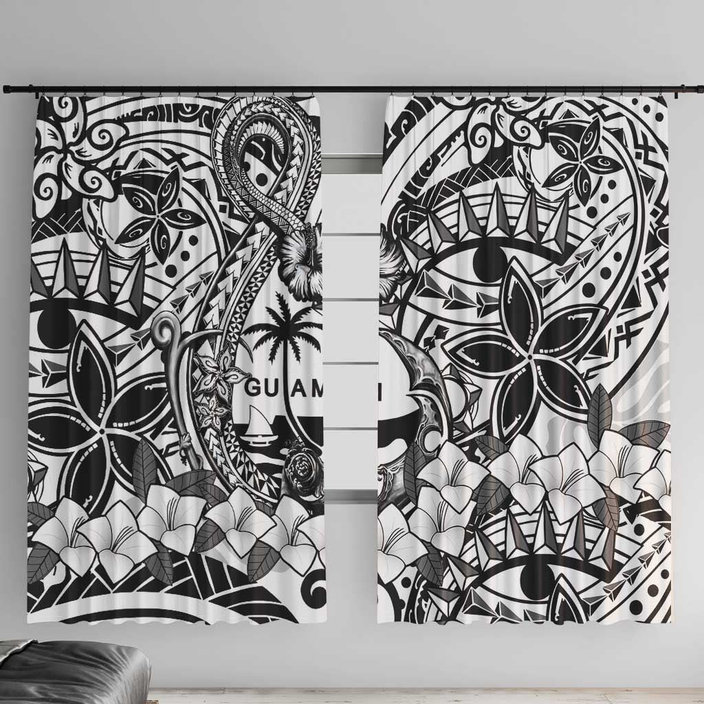 Guam Hafa Adai Guasali Flowers Window Curtain