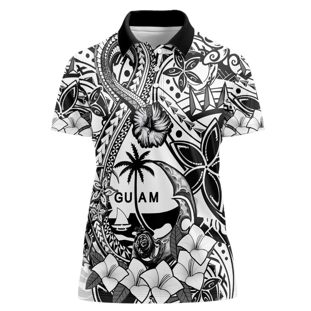 Guam Hafa Adai Guasali Flowers Women Polo Shirt
