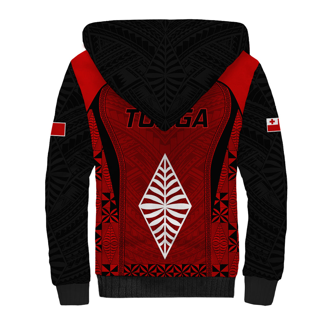 Tonga Rugby Sherpa Hoodie Go Champions World Cup 2023 Ngatu Unique LT9 - Polynesian Pride
