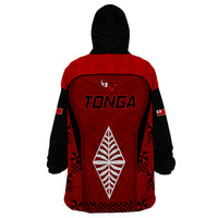 Tonga Rugby Wearable Blanket Hoodie Go Champions World Cup 2023 Ngatu Unique LT9 - Polynesian Pride