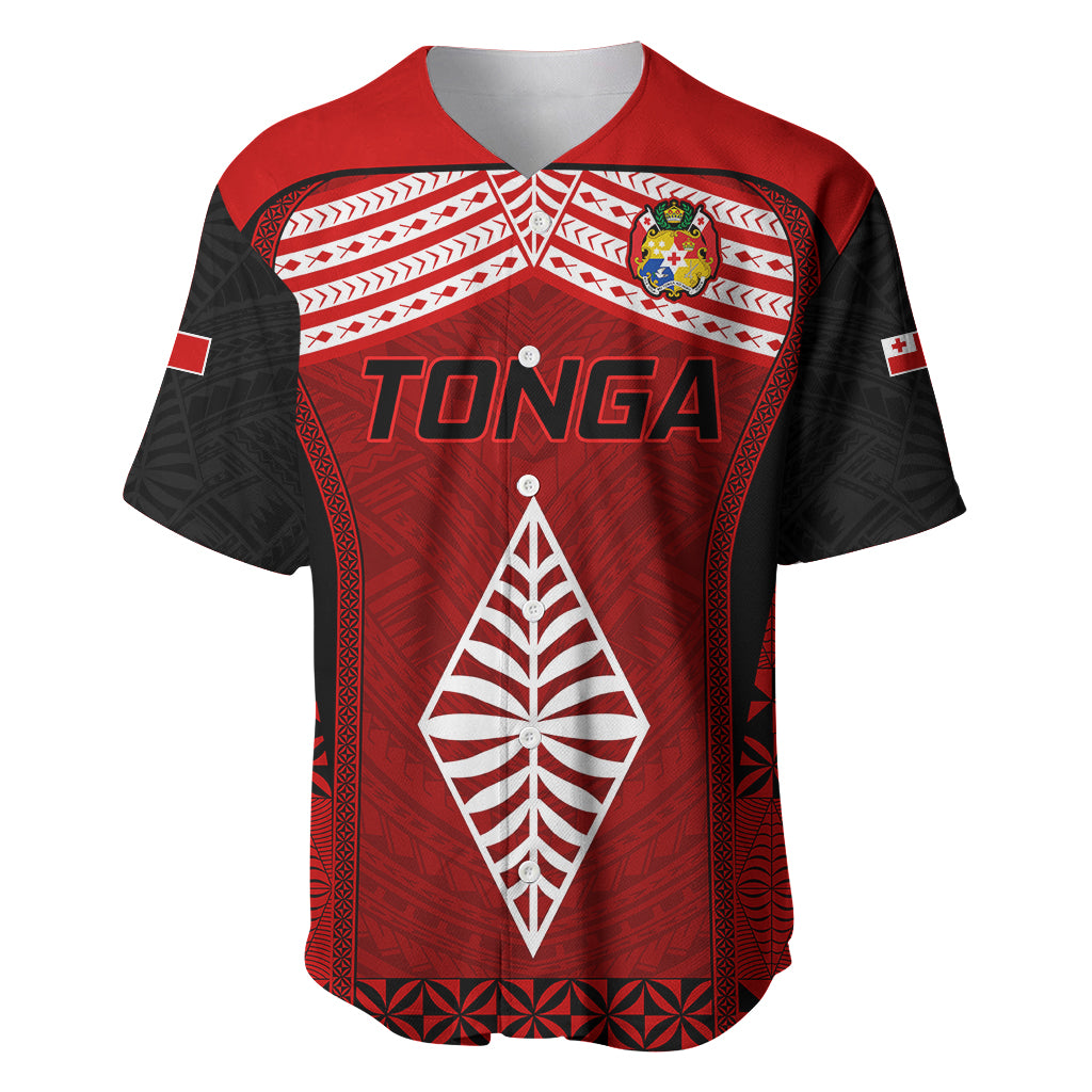 Custom Tonga Rugby Baseball Jersey Go Champions World Cup 2023 Ngatu Unique LT9 Red - Polynesian Pride