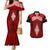 Custom Tonga Rugby Couples Matching Mermaid Dress and Hawaiian Shirt Go Champions World Cup 2023 Ngatu Unique LT9 Red - Polynesian Pride