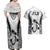 Fiji Rugby Couples Matching Off Shoulder Maxi Dress and Hawaiian Shirt Go Champions World Cup 2023 Tapa Unique White Vibe LT9 - Polynesian Pride