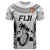 Fiji Rugby T Shirt Go Champions World Cup 2023 Tapa Unique White Vibe LT9 White - Polynesian Pride