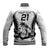 Custom Fiji Rugby Baseball Jacket Go Champions World Cup 2023 Tapa Unique White Vibe LT9 - Polynesian Pride
