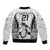 Custom Fiji Rugby Bomber Jacket Go Champions World Cup 2023 Tapa Unique White Vibe LT9 - Polynesian Pride