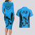 Fiji Rugby Couples Matching Long Sleeve Bodycon Dress and Hawaiian Shirt Go Champions World Cup 2023 Tapa Unique Blue Vibe LT9 - Polynesian Pride