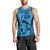 Fiji Rugby Men Tank Top Go Champions World Cup 2023 Tapa Unique Blue Vibe LT9 - Polynesian Pride