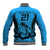 Custom Fiji Rugby Baseball Jacket Go Champions World Cup 2023 Tapa Unique Blue Vibe LT9 - Polynesian Pride