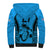 Custom Fiji Rugby Sherpa Hoodie Go Champions World Cup 2023 Tapa Unique Blue Vibe LT9 - Polynesian Pride