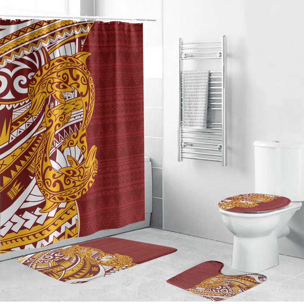 Couple Dolphins Maori Motif Bathroom Set - Polynesian Pride