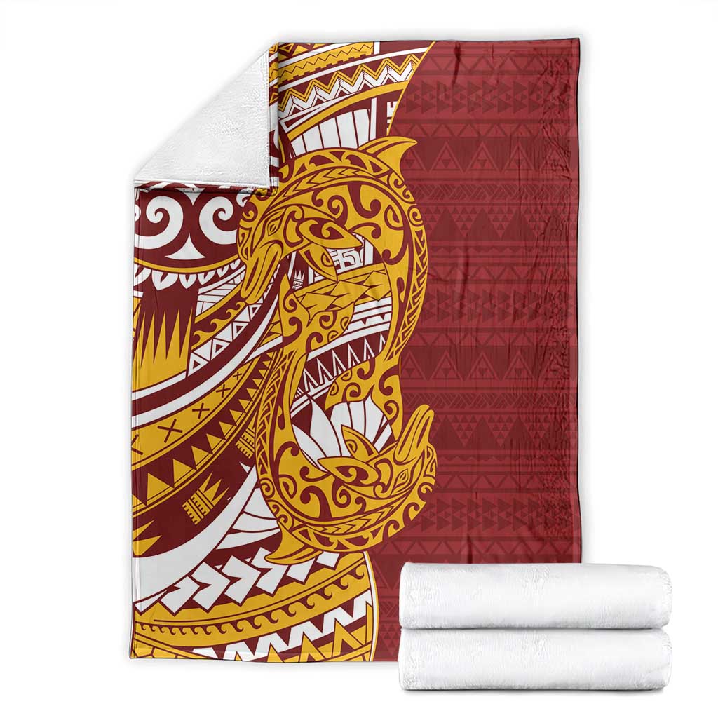 Couple Dolphins Maori Motif Blanket - Polynesian Pride