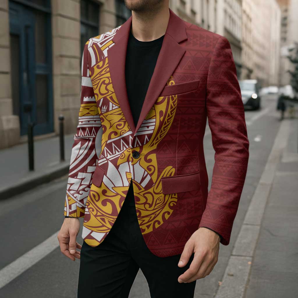 Couple Dolphins Maori Motif Blazer - Polynesian Pride