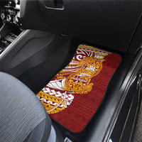 Couple Dolphins Maori Motif Car Mats - Polynesian Pride