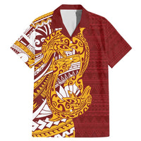 Couple Dolphins Maori Motif Family Matching Mermaid Dress and Hawaiian Shirt - Polynesian Pride