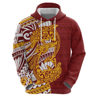 Couple Dolphins Maori Motif Hoodie - Polynesian Pride