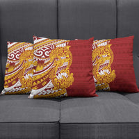 Couple Dolphins Maori Motif Pillow Cover - Polynesian Pride