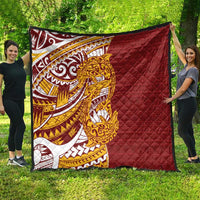 Couple Dolphins Maori Motif Quilt - Polynesian Pride