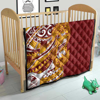 Couple Dolphins Maori Motif Quilt - Polynesian Pride