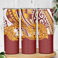 Couple Dolphins Maori Motif Skinny Tumbler - Polynesian Pride
